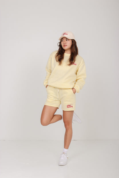 Rise & Thrive Shorts in Buttermilk Yellow