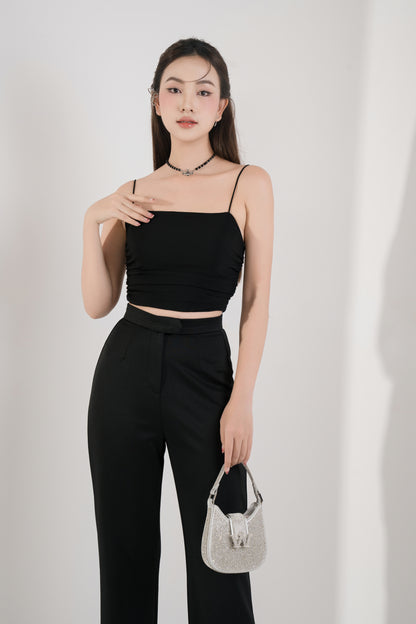 Staple High Waisted Pants in Black