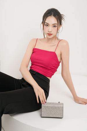 
                  
                    Load image into Gallery viewer, Wren Ruched Top in Pink
                  
                