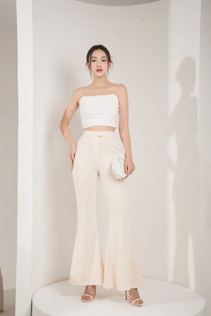 
                  
                    Load image into Gallery viewer, Phoebe Highwaisted Bell Pants in Ivory
                  
                