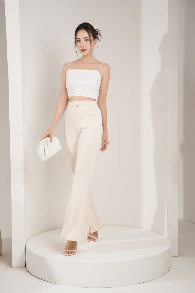 
                  
                    Load image into Gallery viewer, Wren Ruched Top in White
                  
                