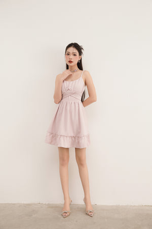 
                  
                    Load image into Gallery viewer, Jesminlia Babydoll Dress in Baby Pink
                  
                