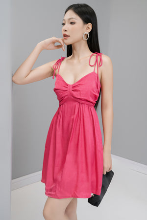 
                  
                    Load image into Gallery viewer, Hannilia Dress in Hot Pink
                  
                