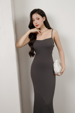 
                  
                    Load image into Gallery viewer, Tiffany U-Back Padded Dress in Grey
                  
                