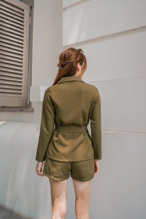 
                  
                    Load image into Gallery viewer, Larlia Blazer in Army Green
                  
                