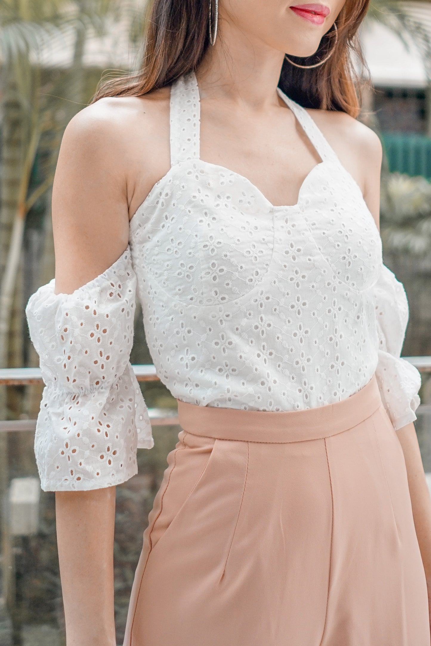 * PREMIUM * Jerilia Halter Crochet Top in White - Self Manufactured by LBRLABEL