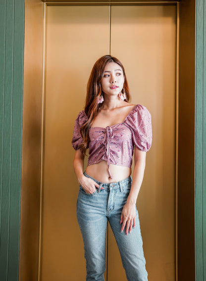 Jacey Floral Top in Pink