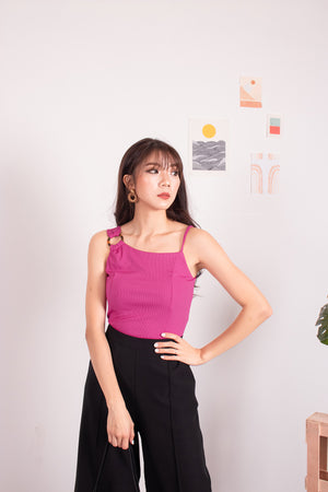 
                  
                    Load image into Gallery viewer, *PREMIUM* - Nancylia Toga Ring Top in Magenta - Self-Manufactured by LBRLABEL
                  
                