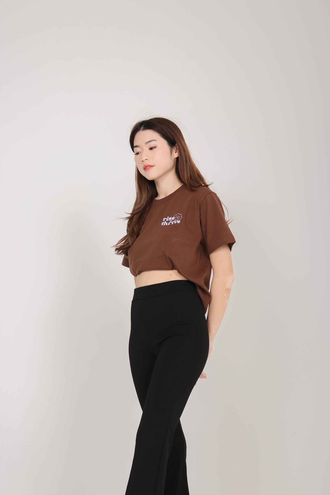 Rise & Thrive T-Shirt in Mocha Brown