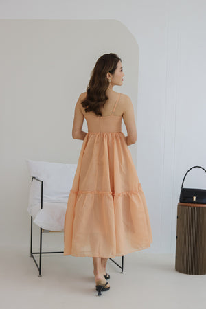 
                  
                    Load image into Gallery viewer, Freya Gown Dress in Dusty Orange
                  
                