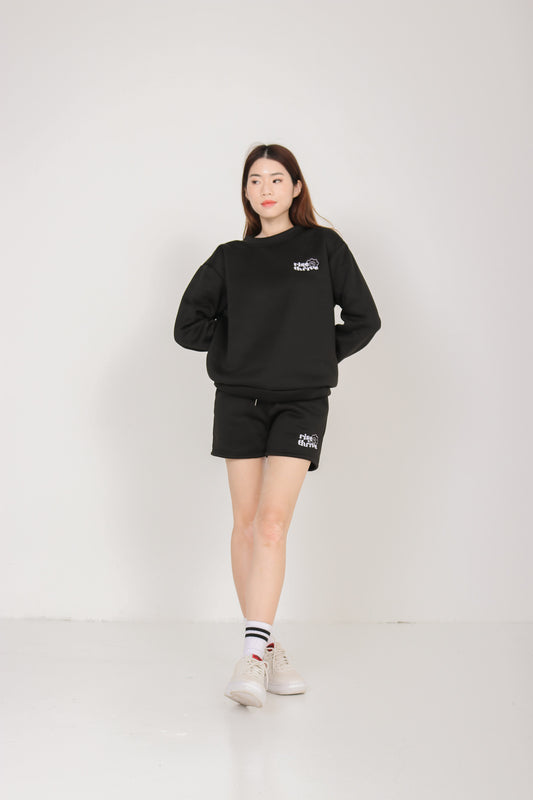 Rise & Thrive Sweater in Stone Black