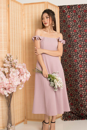 
                  
                    Load image into Gallery viewer, * PREMIUM* - Jujulia Two Ways Midi Dress in Nude Pink - Self Manufactured by LBRLABEL
                  
                