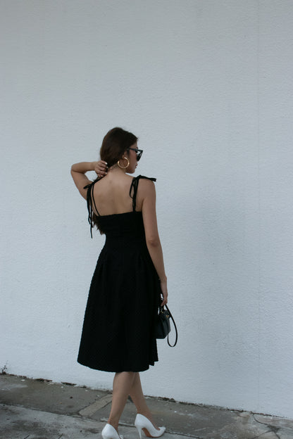 Amber Structured Dress in Black