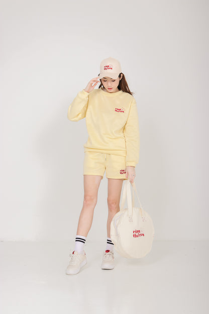 Rise & Thrive Sweater in Buttermilk Yellow