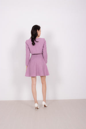 
                  
                    Load image into Gallery viewer, Gisellia Tweed Jacket in Purple
                  
                