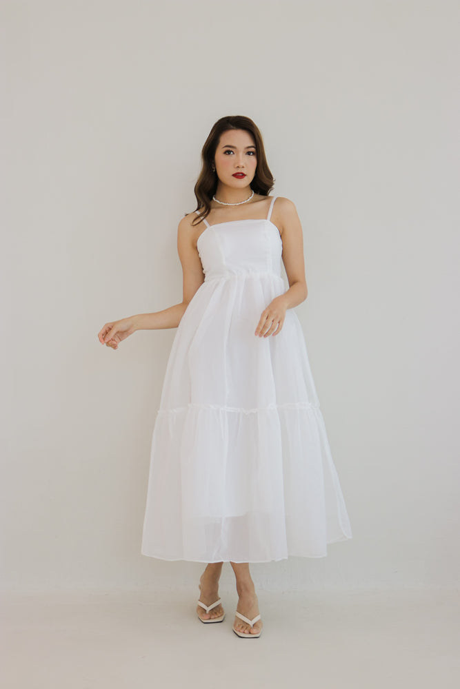 
                  
                    Load image into Gallery viewer, Freya Gown Dress in White
                  
                
