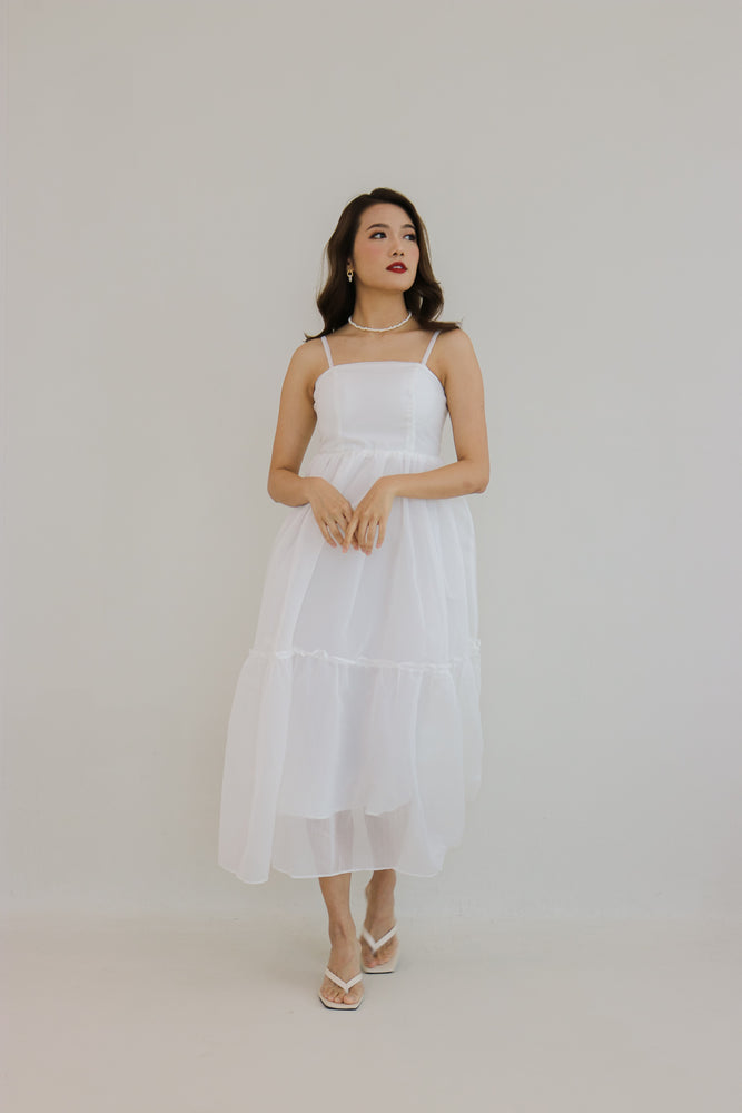 
                  
                    Load image into Gallery viewer, Freya Gown Dress in White
                  
                
