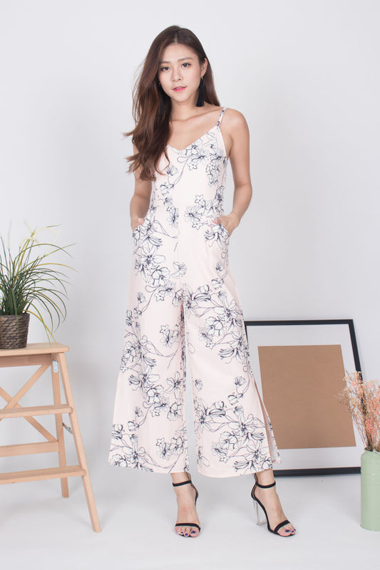 Clarice Floral Jumpsuit in Pink