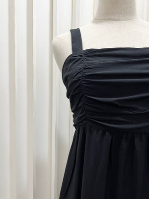 
                  
                    Load image into Gallery viewer, Jermaine Ruched Midi Dress in Black
                  
                