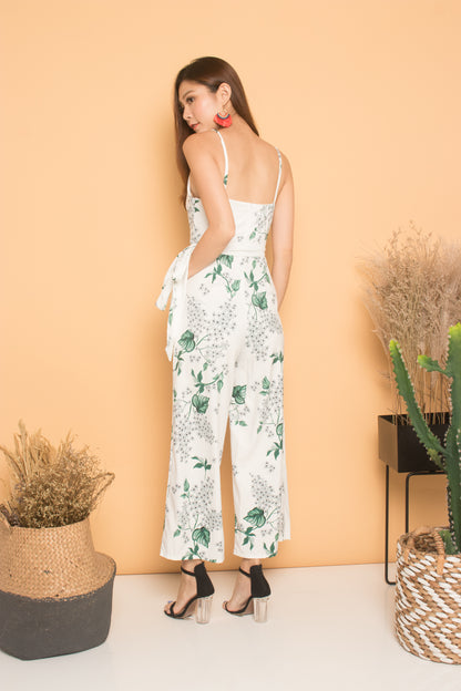 Hendra Floral Jumpsuit in White