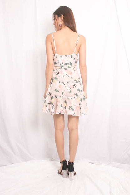 Deania Floral Wrapped Dress
