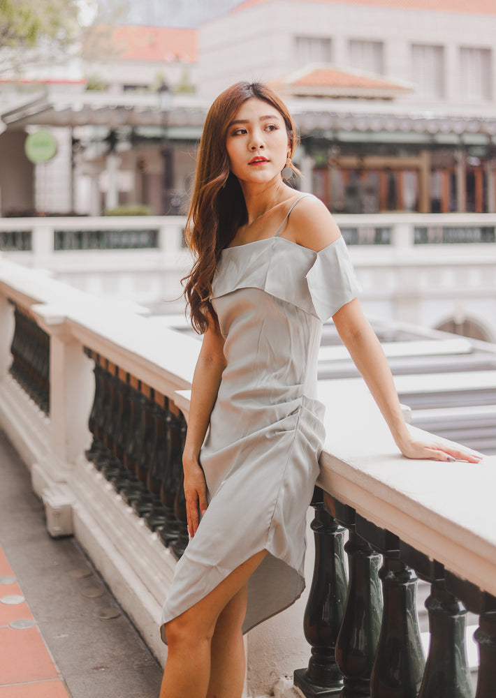 
                  
                    Load image into Gallery viewer, Ily Asymmetrical Dress in Sage
                  
                