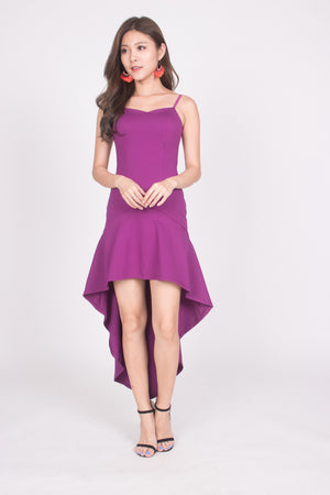 
                  
                    Load image into Gallery viewer, * PREMIUM * Amarilia Fishtail Dress in Magenta -  LBRLABEL MANUFACTURED
                  
                