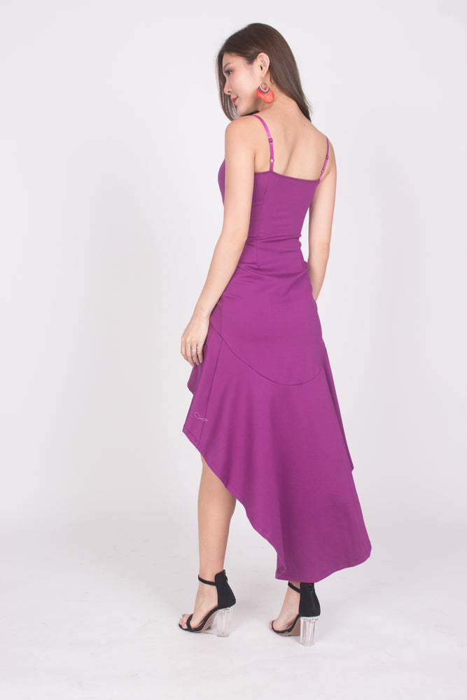 
                  
                    Load image into Gallery viewer, * PREMIUM * Amarilia Fishtail Dress in Magenta -  LBRLABEL MANUFACTURED
                  
                