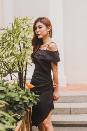 
                  
                    Load image into Gallery viewer, Ily Asymmetrical Dress in Black
                  
                