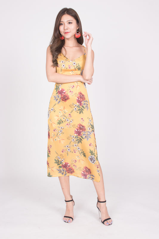 * LUXE * Milei Floral Criss Back Dress