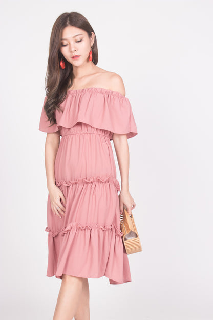 Mietta 3 Ways Dress in Blush Pink