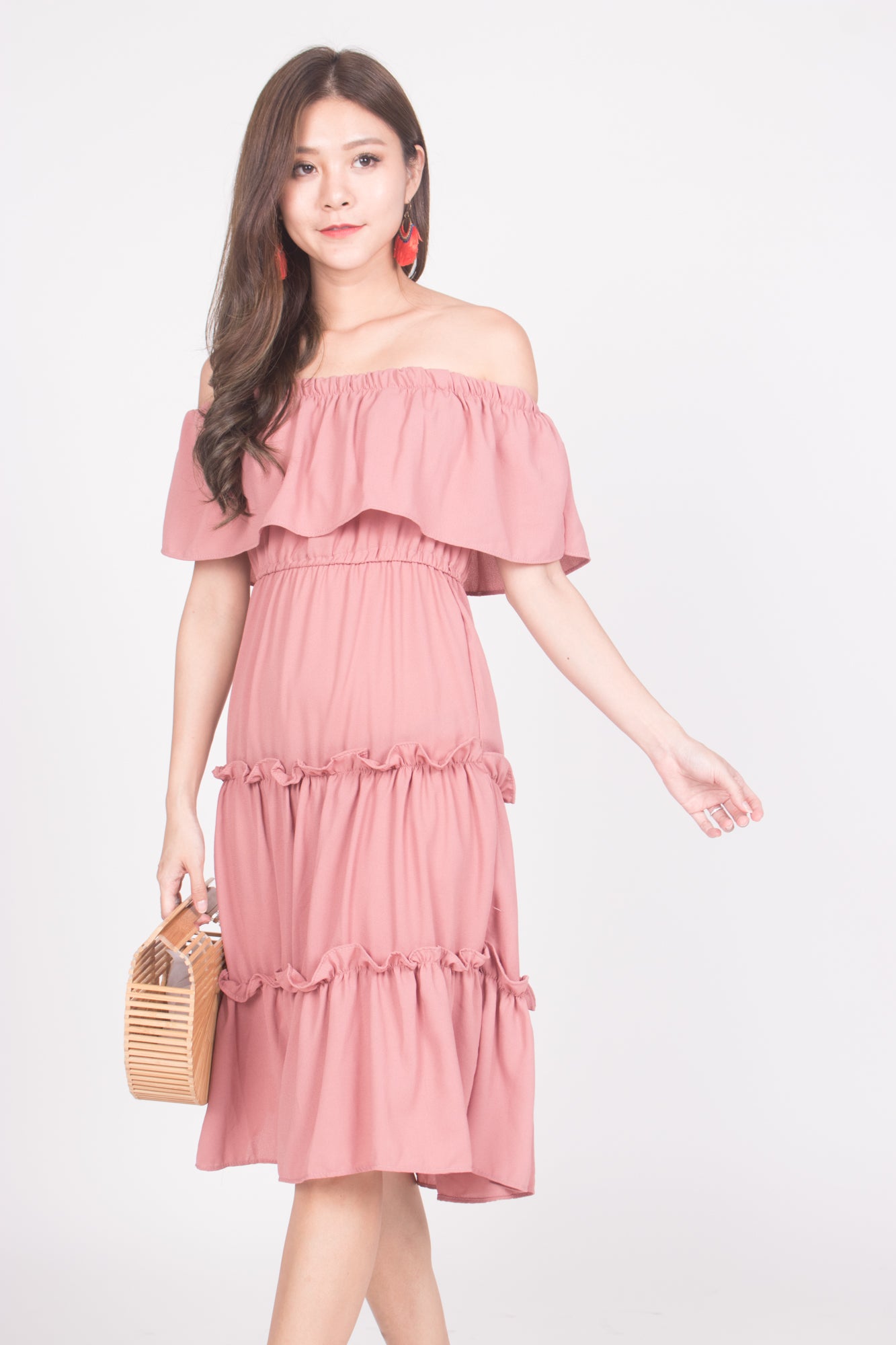 Mietta 3 Ways Dress in Blush Pink