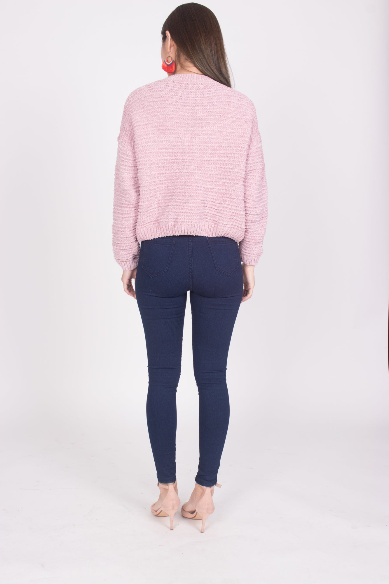 Lisa Knit Pullover in Pink