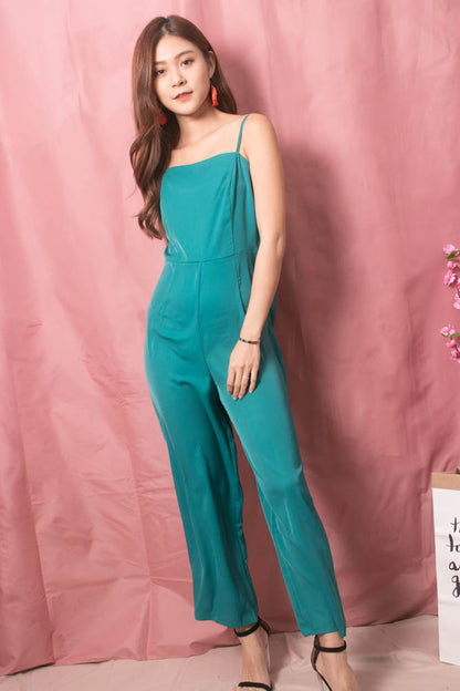 * LUXE * Stacie Jumpsuit in Teal