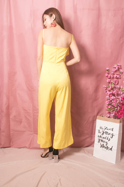 * LUXE * Stacie Jumpsuit in Yellow
