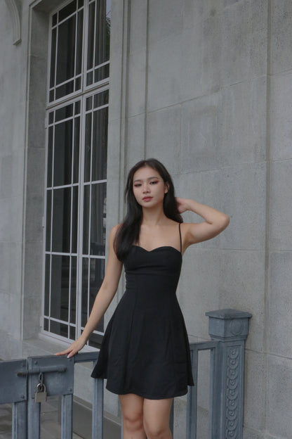 Lylia Bustier Dress in Black