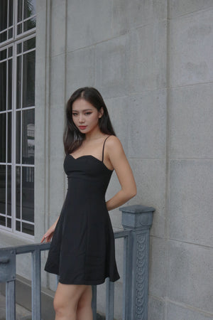 
                  
                    Load image into Gallery viewer, Lylia Bustier Dress in Black
                  
                