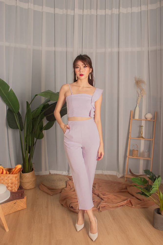 
                  
                    Load image into Gallery viewer, *PREMIUM* - Ameelia Top in Lilac - Self Manufactured by LBRLABEL
                  
                