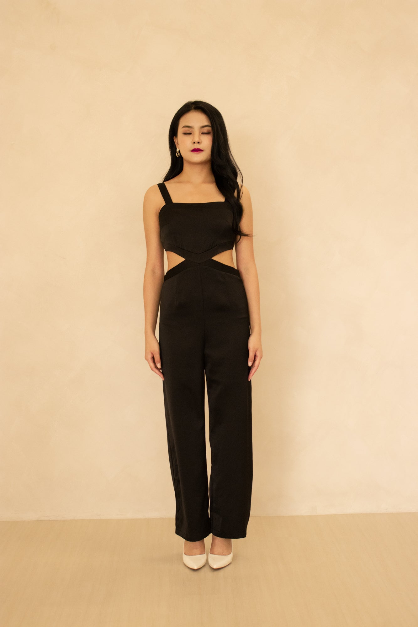 Leyslia Cut Out Jumpsuit in Black