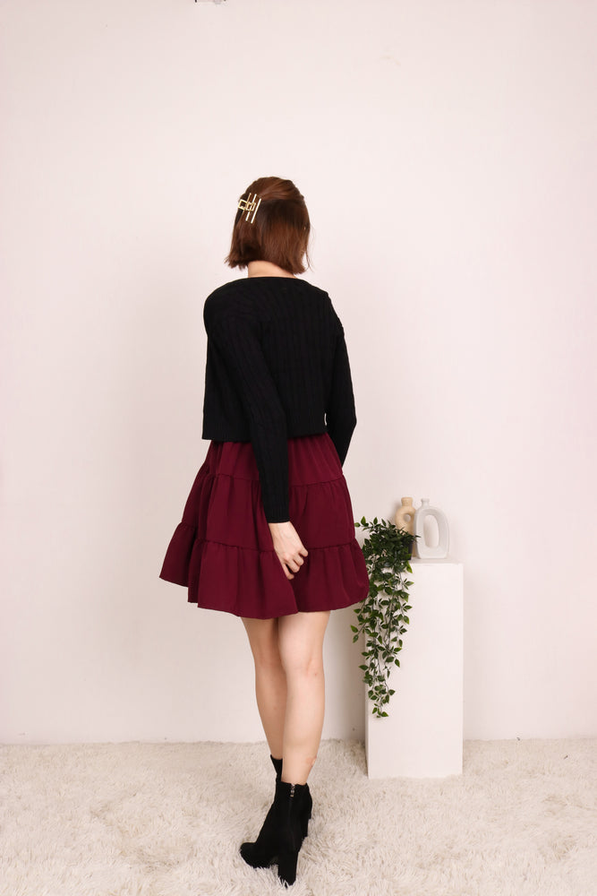
                  
                    Load image into Gallery viewer, Averie Knitted Cardigan in Black
                  
                