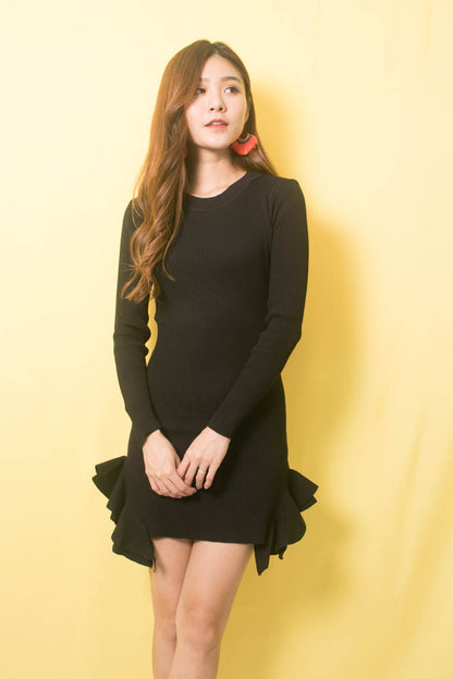 Arila Knit Dress in Black