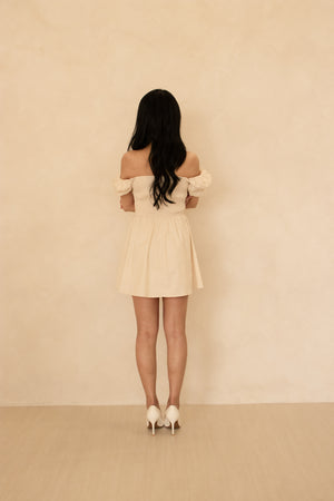 
                  
                    Load image into Gallery viewer, Cahlia Babydoll Dress Romper in Ivory
                  
                