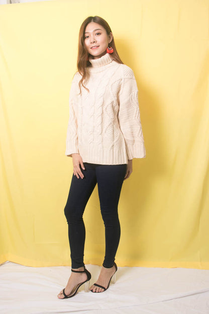 Sequea Knit Pullover in Cream