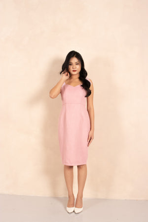 
                  
                    Load image into Gallery viewer, Gisellia Tweed Dress in Pink
                  
                