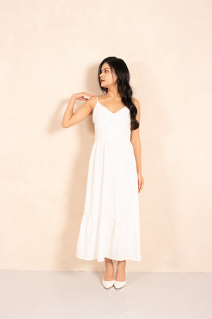 
                  
                    Load image into Gallery viewer, Cherie Midi Dress in White
                  
                
