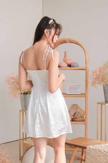 *PREMIUM* - Sparklia Dress Romper in White - Self Manufactured by LBRLABEL only