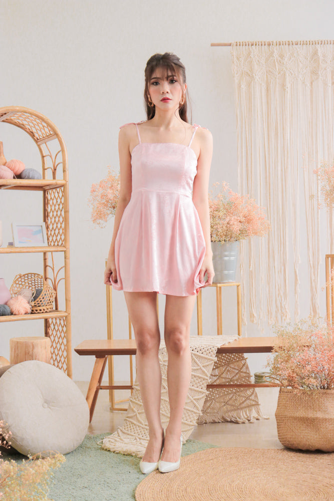 *PREMIUM* - Sparklia Dress Romper in Pink - Self Manufactured by LBRLABEL only
