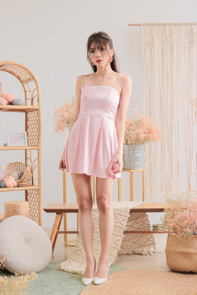 *PREMIUM* - Sparklia Dress Romper in Pink - Self Manufactured by LBRLABEL only