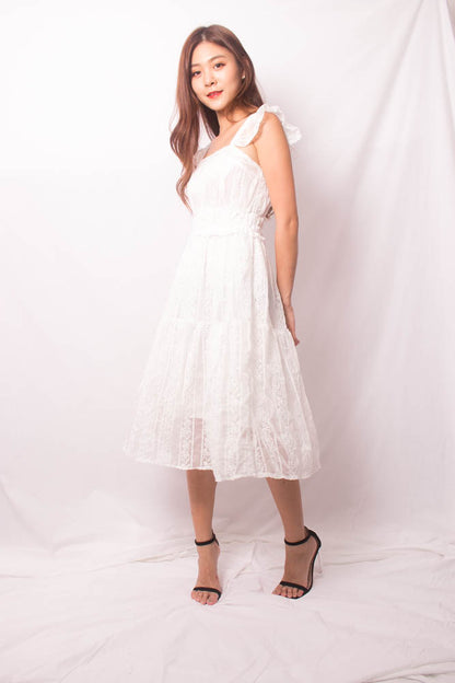 Luiesa Crochet Dress in White