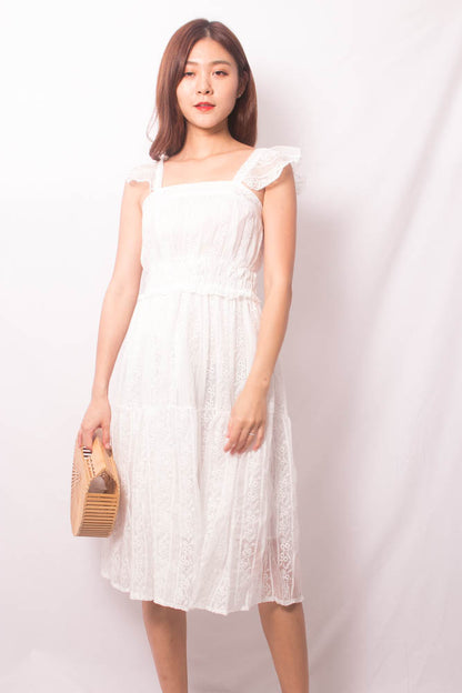 Luiesa Crochet Dress in White